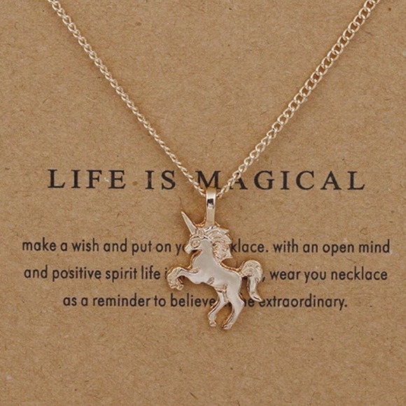 Dainty Magical Unicorn necklace NWOT - Picture 3 of 4